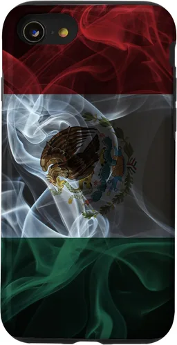 Vista 18 de Smoky Mexico Flag - Funda para iPhone 17 con diseño de orgullo mexicano ahumado