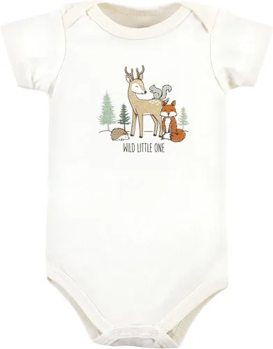 Vista 429 de Hudson Baby baby-girls Cotton Bodysuits 3-pack