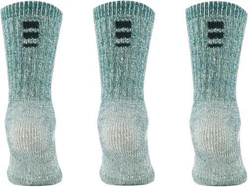 Vista 2 de MERIWOOL - Calcetines de lana merino, para senderismo para niños (3 pares)