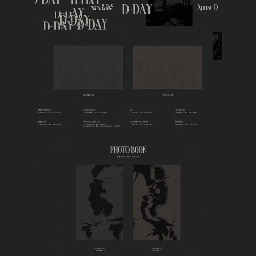 Vista 2 de Agust D (BTS) D-DAY album (VERSION 02)