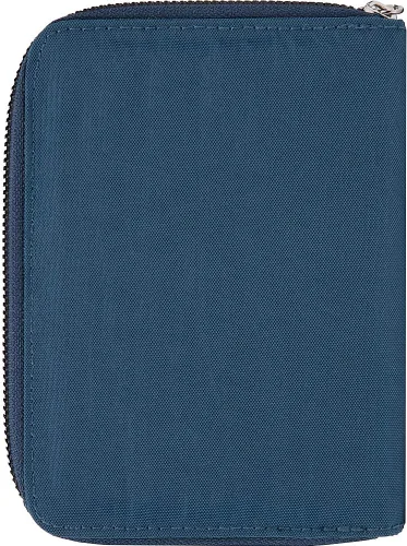 Vista 3 de Travelon Cartera con cierre RFID para pasaporte océano Cartera con cremallera para pasaporte con bloqueo RFID