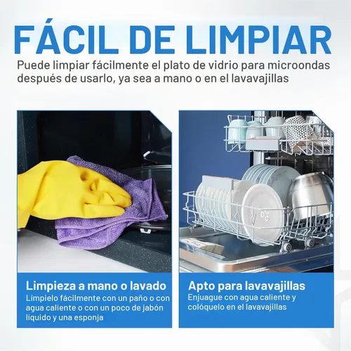 Vista 8 de Placa de vidrio para microondas BlueStars de 10.6"/27cm [Actualizado 2025] - Reemplaza WB48X21336 BT-3112 - Compatible con microondas Panasonic