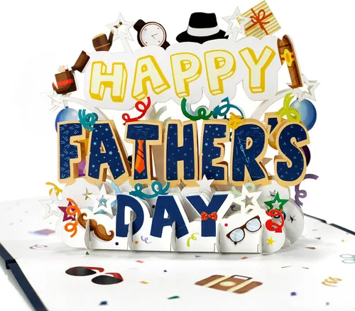 Vista 14 de CUTPOPUP - Impresionantes tarjetas para el día del padre, tarjetas de cumpleaños para hombres, regalos de idea 3D para él, tarjetas de cumpleaños