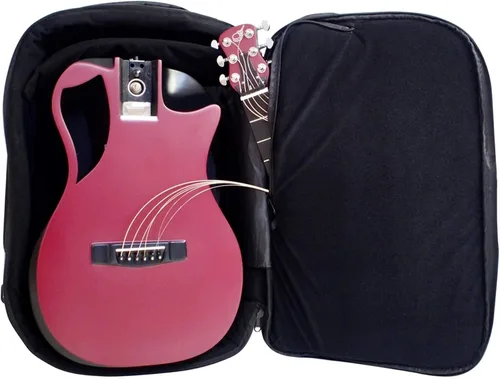 Vista 19 de Journey Instruments - Guitarra de viaje plegable de fibra de carbono OB660M Negro