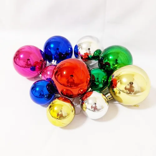 Vista 5 de AllBeauty - Bolas de Navidad de 24 quilates y 1.575 in, decoración esencial para el árbol de Navidad, inastillables, para interiores y fiestas