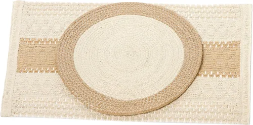 Vista 14 de Lightnpro - Platos redondos de madera de acacia, platos para aperitivos, mesa central, platos de servicio para ensalada, sándwiches, hamburguesas
