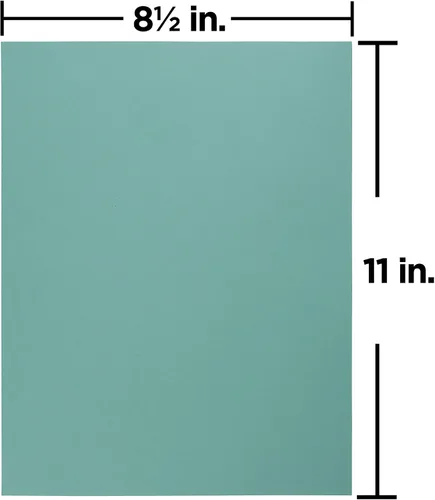 Vista 3 de Papel JAM Paper®, medidas 8 1/2 x 11, base de 28 libras, Agua (Aqua)