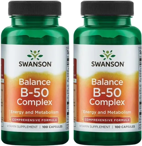 Vista 8 de Swanson Balance B-50 Complejo de vitamina B de alta potencia para adultos ocupados que buscan apoyo inmunológico, cardíaco y sistema nervioso