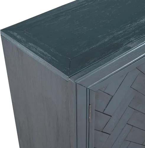 Vista 7 de Accent - Armario de almacenamiento para bufé con estante ajustable y 2 puertas, consola moderna, mesa de entrada, aparador para pasillo, comedor