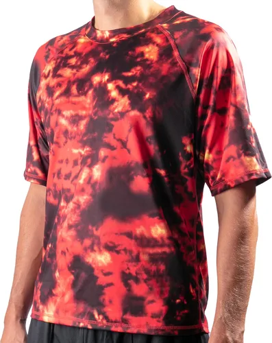 Vista 16 de Kanu Surf Camiseta de natación de manga corta UPF 50 para hombre (tallas regulares y extendidas)