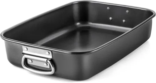 Vista 9 de HONGBAKE Sartén para lasaña antiadherente de 3 pulgadas de profundidad, sartén para hornear de 9x13, sartén rectangular para pastel de hoja, sartén