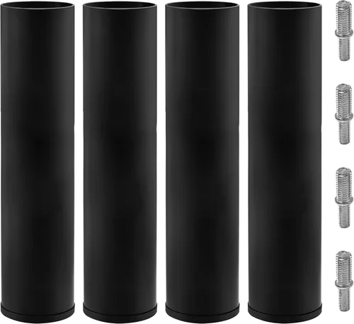 Vista 15 de Patas de metal de 2 pulgadas de repuesto para base de cama ajustable eléctrica, tornillo no ajustable en patas cortas