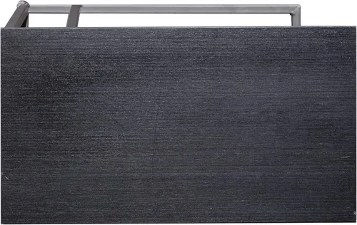 Vista 5 de Deco 79 Mesa auxiliar de metal en forma de C con base de metal negro, mesa auxiliar de 19 x 10 x 26 pulgadas, color negro