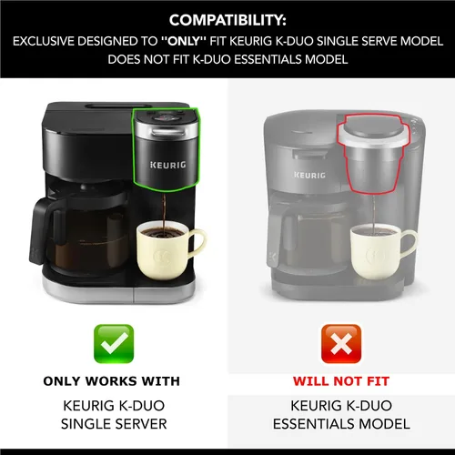 Vista 8 de Solo reemplazo de jarra de 12 tazas Compatible con Keurig K Duo de una sola porción Modelo 5100 No será compatible con la cafetera Keurig K Duo