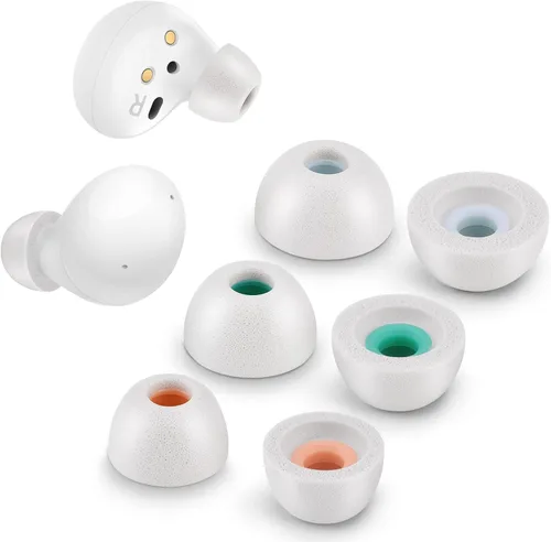 Vista 11 de Puntas de espuma viscoelástica para Samsung Galaxy Buds 2 / Plus/Beats Studio Buds, sin dolor de silicona en las orejas, almohadillas de repuesto