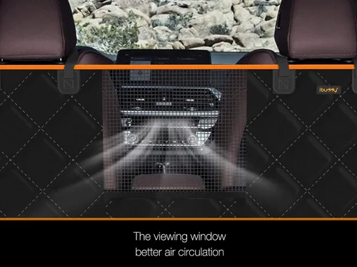 Vista 3 de Forro de carga para perros SUV, cubierta de carga impermeable para perro con protección de solapa para parachoques, alfombrilla duradera