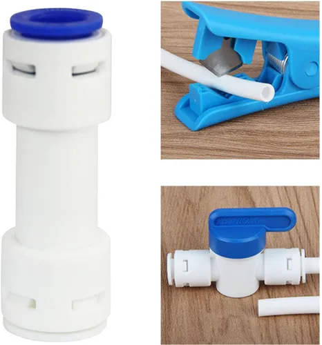 Vista 3 de 2pcs 3/8 "empuje para conectar la válvula de retención unidireccional para RO(ósmosis inversa) filtro de agua