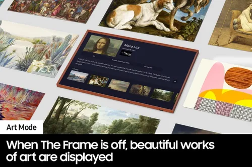 Vista 6 de Samsung QN32LS03CBFXZA 32 Inch The Frame QLED Smart TV with Art Mode and 2 Year Amber Protection Plan (2023)