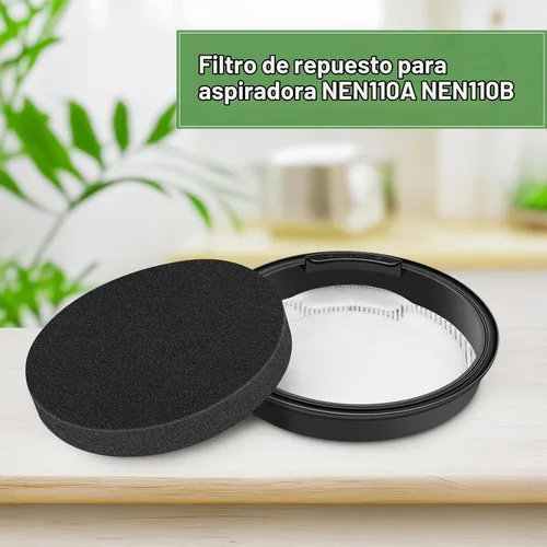 Vista 6 de Filtro de vacío NEN110A para recipiente sin bolsa Eureka Whirlwind, paquete de 4