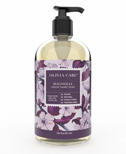 Vista 15 de Olivia Care Jabón líquido para manos, paquete de 4 Infundido con aceite de oliva - 1 de cada uno