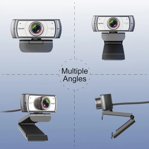 Vista 8 de Cámara web de gran angular, cámara de videoconferencia Spedal 920 Pro de 120 grados, cámara web de transmisión en vivo Full HD 1080P con micrófono