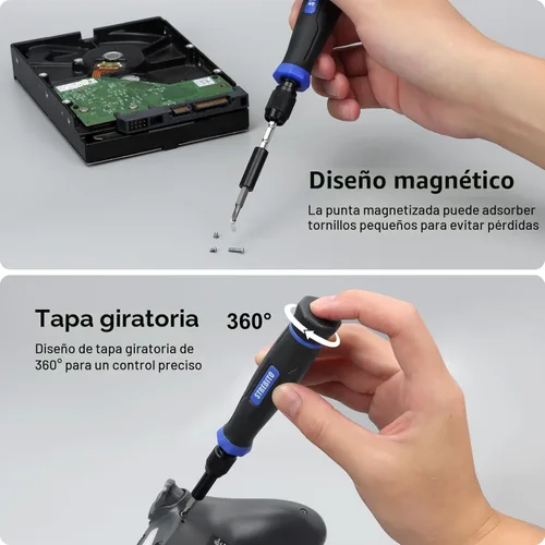 Vista 3 de STREBITO Juego de destornilladores de precisión 153 en 1 pequeño juego de destornilladores magnéticos con funda, kit de herramientas de reparación