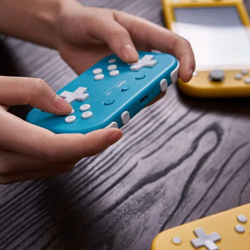 Vista 5 de Qumox - Mando Bluetooth para Switch Lite, Switch, Steam, Raspberry Pi