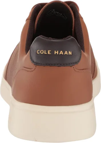 Vista 3 de Cole Haan Tenis modernos Crosscourt para hombre, Optic White - Lava fundida