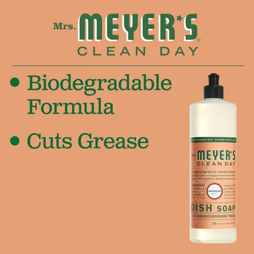 Vista 55 de Mrs. Meyer’s Clean Day - Detergente líquido para platos, aroma a lavanda, botella de 16 oz