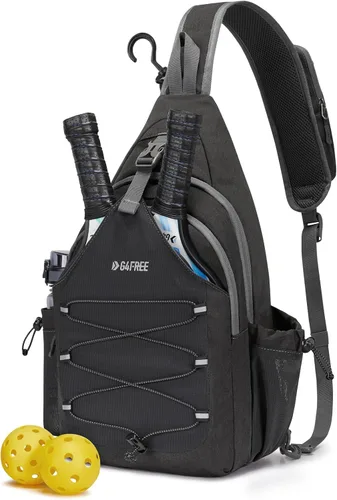 Vista 12 de G4Free Pickleball Bag, Crossbody Sling Bag for Men Women, Pickleball Backpack, Pickle Ball Paddle Bag Gifts for Sports