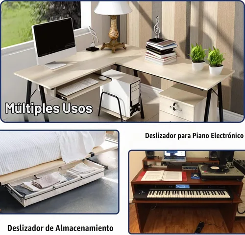 Vista 7 de El rodamiento de bolitas de la diapositiva del teclado de 14" desliza