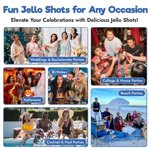 Vista 4 de Bahama Mama Jello Shot Mix 6.78 oz – Mezcla de gelatina premium sin gluten para shots de gelatina sabrosos – Mezcla de gelatina en polvo EZ fácil