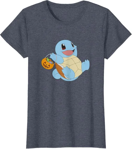 Vista 11 de Pokémon Halloween Squirtle With His Trick or Treat Basket Camiseta, Negro