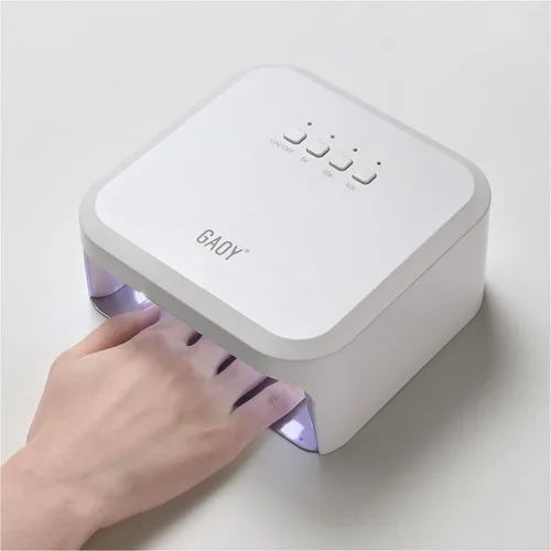 Vista 8 de GAOY Luz UV para uñas de gel, secador de uñas profesional con sensor infrarrojo y 3 temporizadores, lámpara de curado rápido para salón y arte