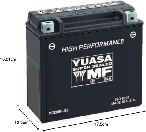 Vista 3 de Yuasa YUAM6230X YIX30L-BS Batería YIX sin mantenimiento con paquete ácido