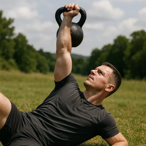 Vista 5 de Gronk Fitness Pesas rusas de hierro fundido