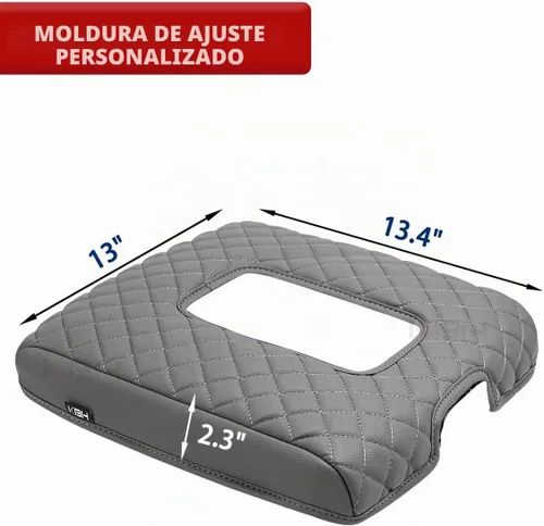 Vista 6 de KBH Funda para reposabrazos de consola central para Chevy Silverado y GMC Sierra 1500 2500 3500 2014-2018, de vinilo y cuero, accesorios para tapa