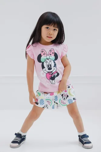 Vista 2 de Disney Conjunto de camiseta y pantalones cortos de Minnie Mouse para niños pequeños