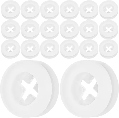 Vista 10 de 20 piezas de silicona para agujero para pajilla, tapa para tarro de masón, ojales cruzados para tazas, tapas de pajilla, tapón de silicona