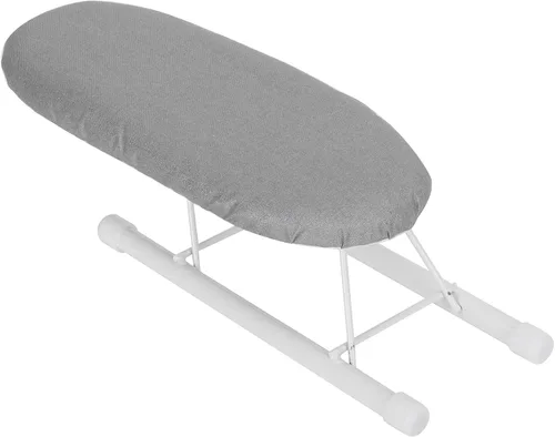 Vista 2 de Tabla de planchar, tabla de planchar de mesa con patas plegables y cubierta de algodón, mini tabla de planchar, puños plegables