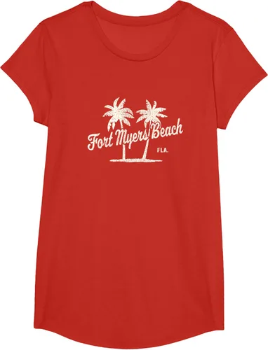 Vista 65 de Fort Myers Beach Florida Vintage 70s Palm Trees Graphic T-Shirt