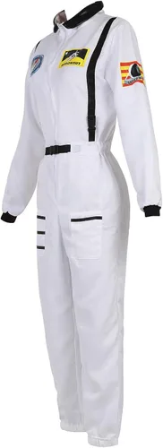 Vista 2 de CZIFFRA Disfraz de astronauta para mujer, disfraz de astronauta, disfraz de Halloween y cosplay