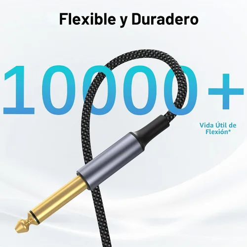 Vista 6 de [Usado] USB C 0.138 in y Lightning a Dual 0.250 in 1/4" TS Mono Stereo Y-Cable, 3 en 1 Dual 1/4 pulgadas Cable de audio compatible