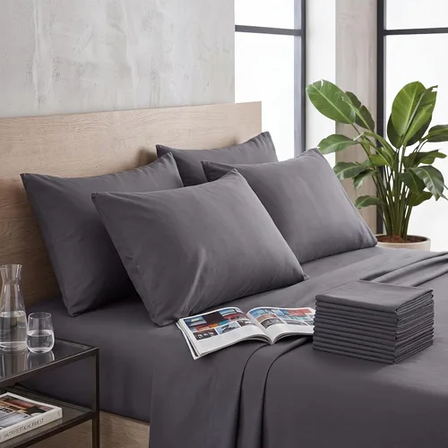 Vista 3 de Shimeyao 24 fundas protectoras de almohada con cremallera de 20 x 26 pulgadas a granel, fundas de almohada de tamaño estándar, fundas de almohada