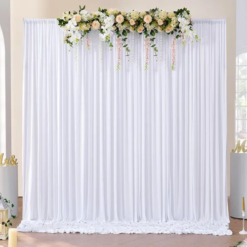 Vista 96 de Cortinas de fondo negras negras sin arrugas para fiestas, cortinas de tela gruesa para telón de fondo de fotos para cumpleaños, bodas, baby shower