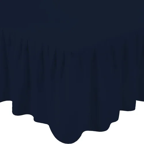 Vista 8 de 1Pc Ruffled Bed Skirt Twin Size Black Color 14 Inch Drop 600 Thread Count Dust Ruffle with Platform, Wrinkle and Fade Resistant Negro