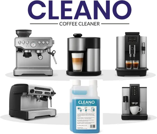 Vista 4 de CLEANO Limpiador espumador de leche, limpiador de espuma de leche para máquinas de café. Alcalino hasta 32 limpiadores y accesorios de barista