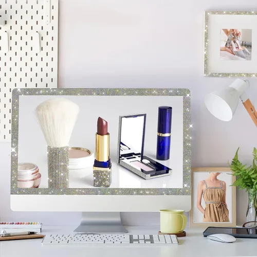 Vista 4 de 3 rollos de 6 m de cinta de diamantes de imitación de cristal autoadhesiva - Cintas adhesivas de diamantes DIY con diamantes de imitación de 2 mm