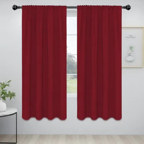 Vista 67 de Easy-Going - Cortinas opacas con bolsillo para varilla para dormitorio, cortinas de ventana para oscurecer la habitación para sala de estar