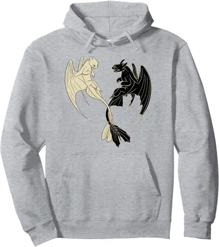 Vista 3 de Cómo entrenar a tu dragón 3 Hidden World Lightfury Toothless Sudadera con capucha